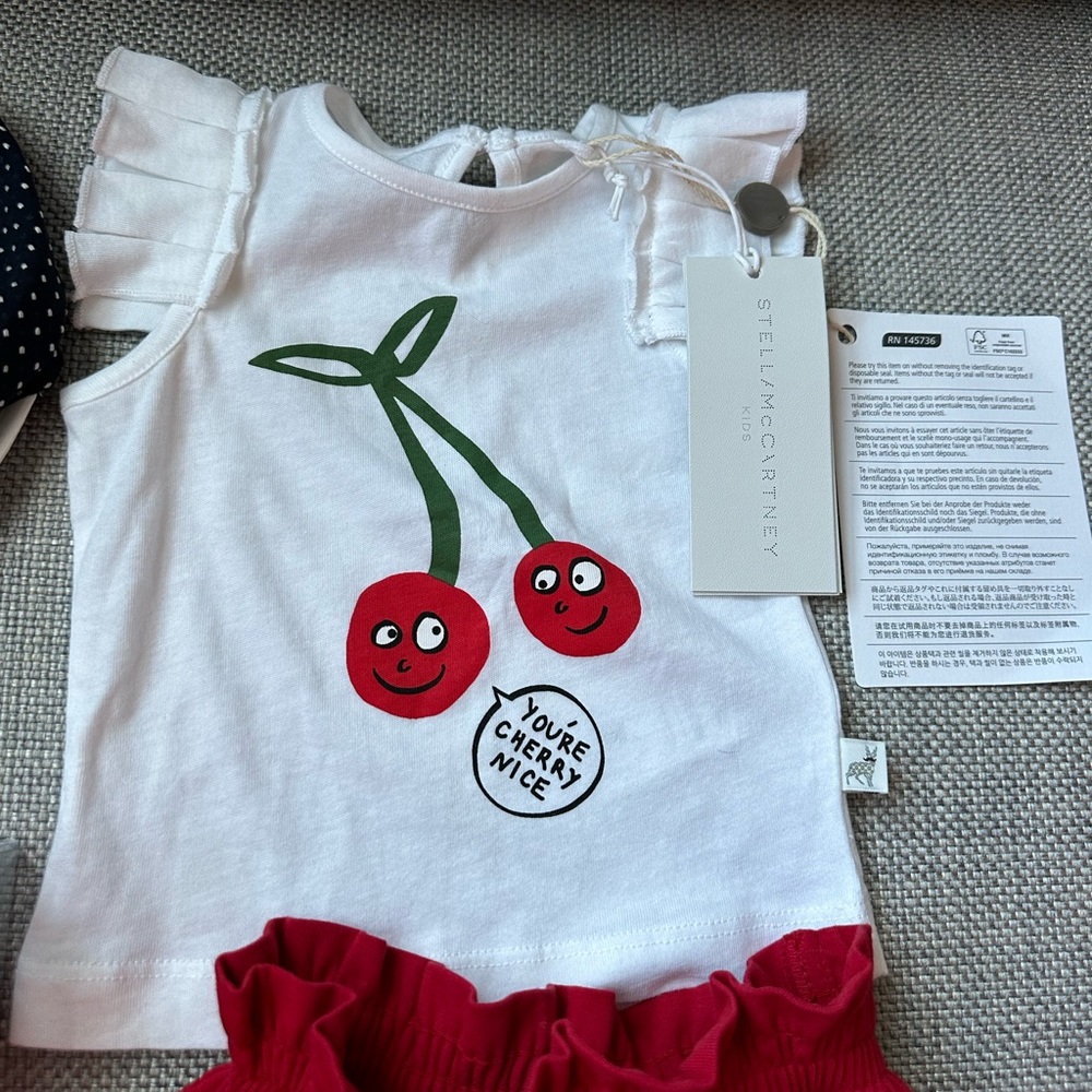 Stella McCartney NWT Cherry Cute T-shirt for 3M